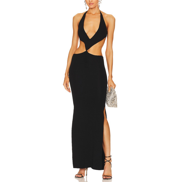 Aya Muse 'Tetra' Black Viscose Dress Size S - Picture 1 of 5